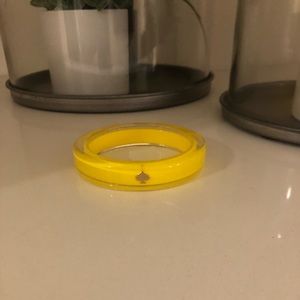 Kate Spade yellow lucite bracelet